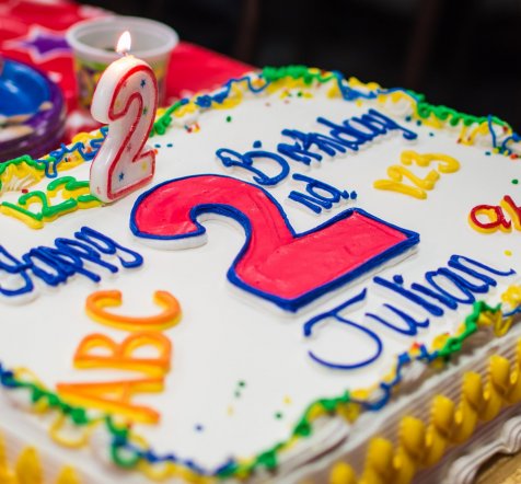 Birthday Party Cake Photography